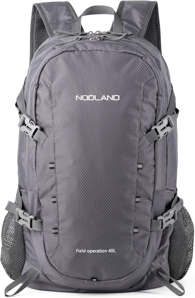 NODLAND Lightweight Backpack, Travel 40L Foldable Water-Resistant Daypack by SHARKBOROUGH