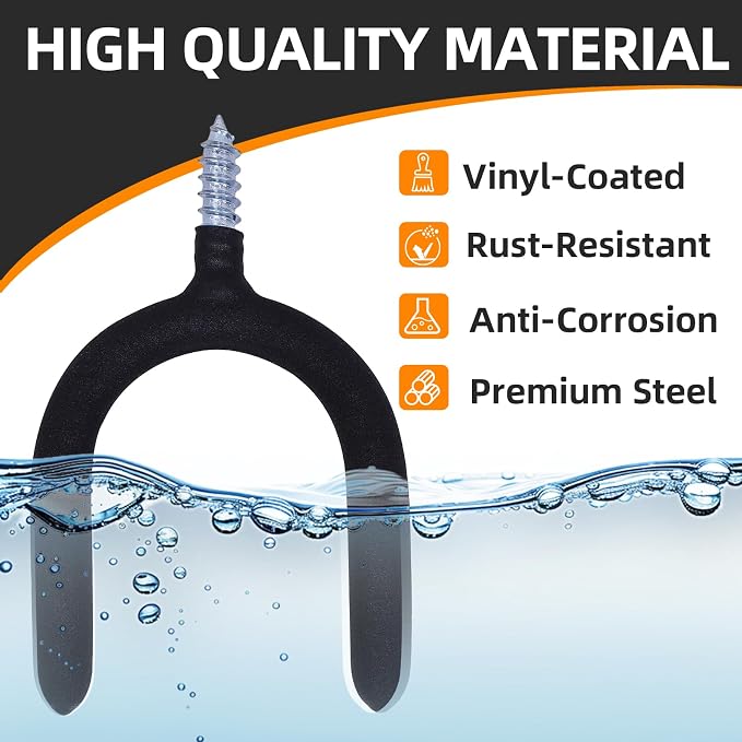 16 Pack Garage Storage System Steel U Hooks - Image 4