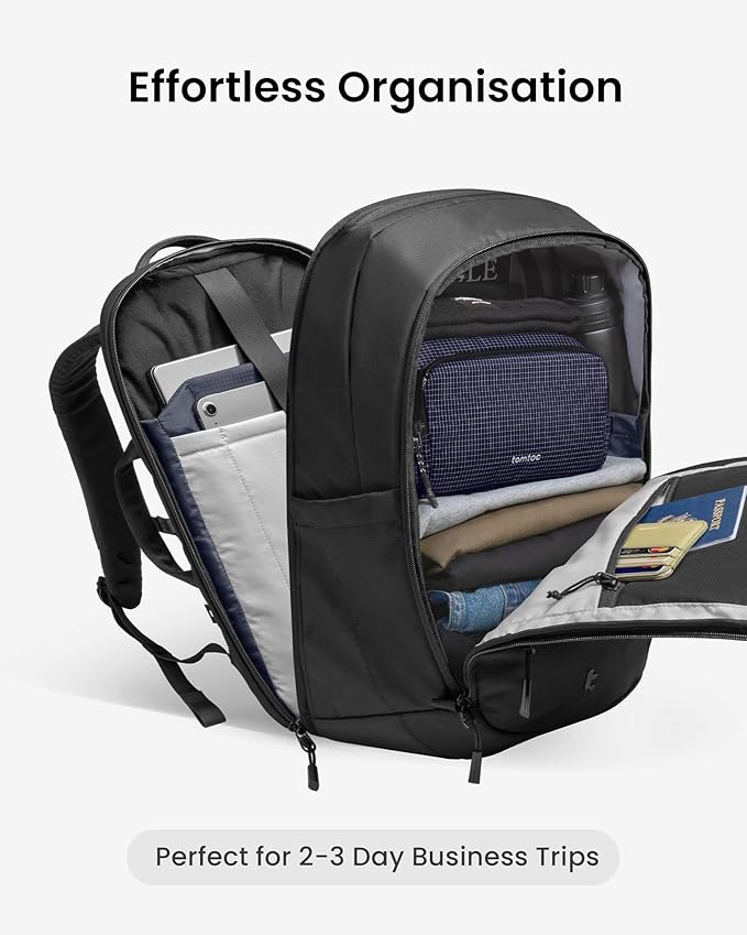 tomtoc Laptop Backpack 32L, Large Business Work Bag Fits 15.6-16 Inch Laptop - Image 2