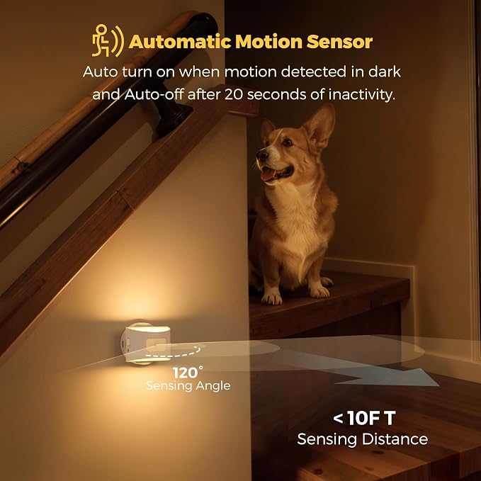 L LOHAS LED Motion Sensor Night Light, Rechargeable Stair Lights Indoor - Image 5