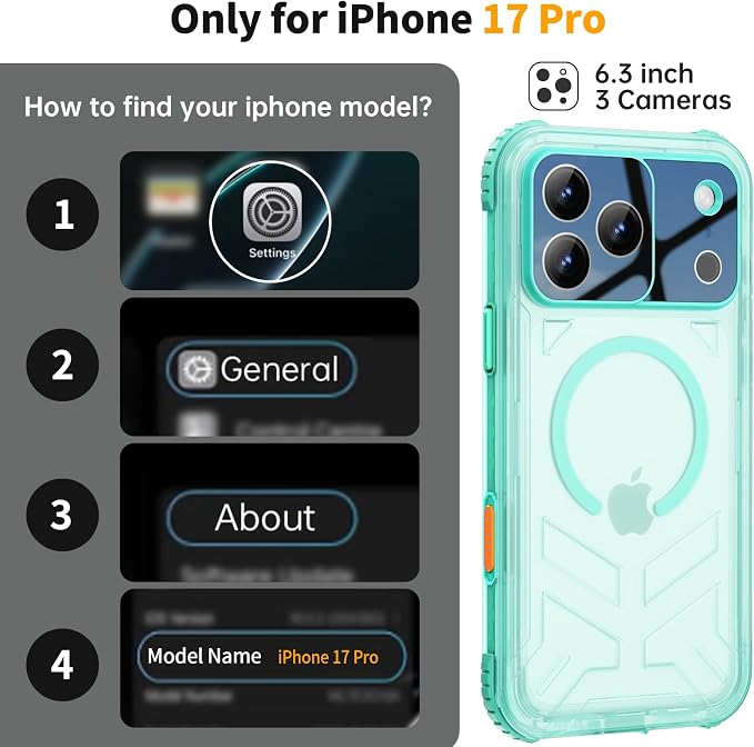 for iPhone 17 Pro Waterproof Case, Fit - Image 3