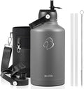 BUZIO 64oz Water Bottle Insulated Stainless Steel BPA Free Double Wall Travel by BUZIO