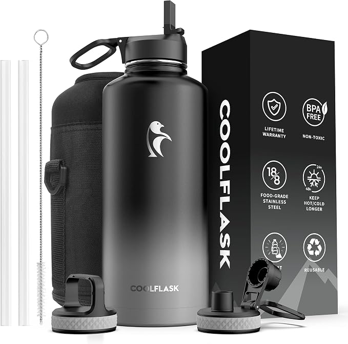Coolflask Water Bottle 87 oz by Coolflask