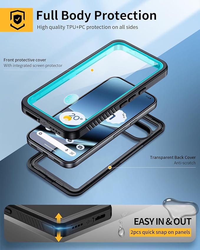 Lanhiem Pixel 10 Pro Case, IP68 Waterproof Dustproof Case - Image 4