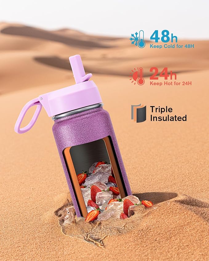 Coolflask Water Bottle 24 oz Insulated - Image 2