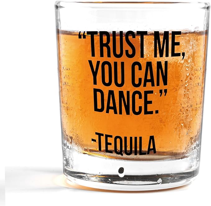 Nogrit Funny Tequila Whiskey Glasses 10 oz, Gifts by Nogrit