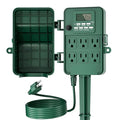 BN-LINK Outdoor Power Stake, 7-Day Programmable Digital Timer, 6 Outlets by BN-LINK