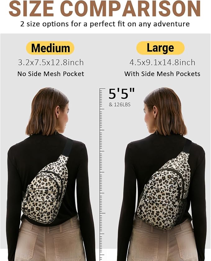 Tuwubi Crossbody Bags for Women, Sling Bag for Men, Small Hiking Backpack Anti - Image 6