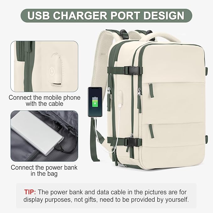 coofay Expandable Travel Backpack - Image 6