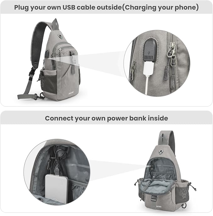 G4Free Canvas Sling Bag Crossbody Backpack - Image 4