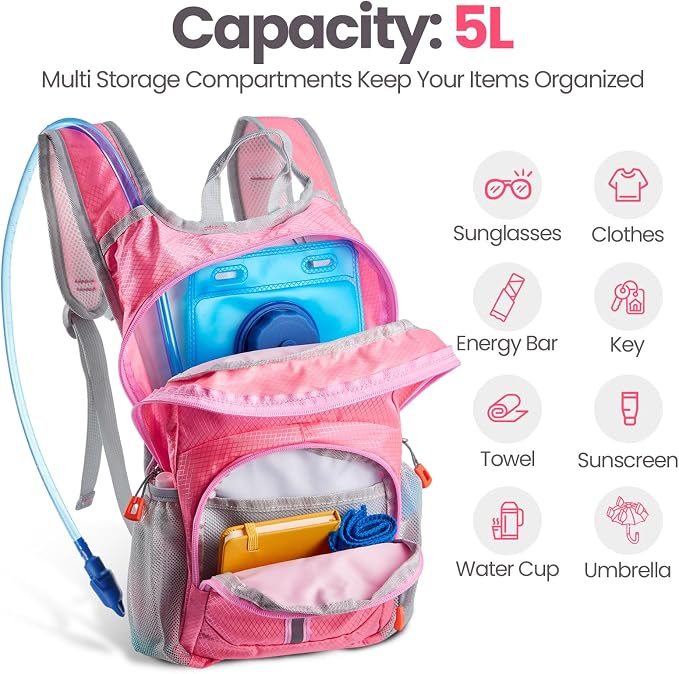 Shinylin 2 Pcs Kids Hydration Backpack - Image 4