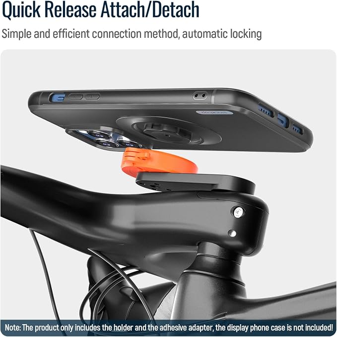 sincetop Bike Phone Mount, Mountain Bicycle Stem Cap Phone Holder, Universal - Image 2