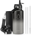 BUZIO 32 oz Water Bottle Insulated, Leakproof Stainless Steel Flask, Wide Mouth by BUZIO
