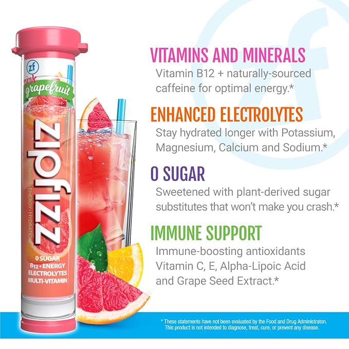 Zipfizz Energy Drink Mix, Electrolyte Hydration Powder - Image 2