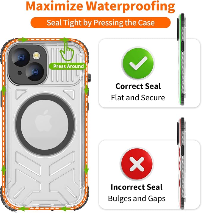 for iPhone 15 Waterproof Case Compatible - Image 7