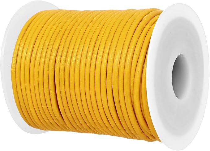 GENIQUE Real/Genuine Round Leather String Cord by GENIQUE