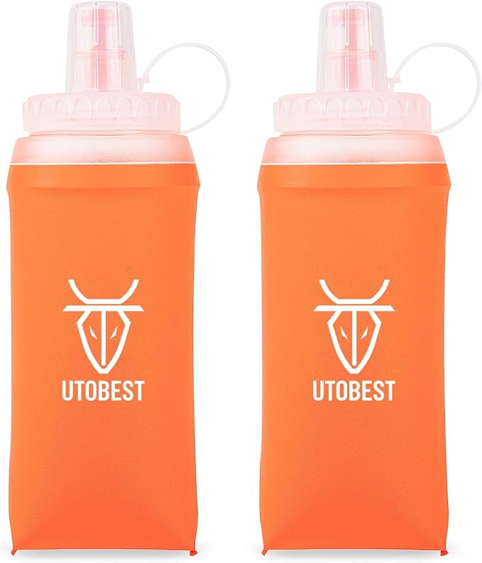 UTOBEST 2 Pack Soft Flask Running Water Bottle Collapsible Water Bottle by UTOBEST