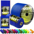 TECEUM 5/32" Paracord Rope 1000 – 1000ft / 200ft / 100ft / 50ft – Tactical by TECEUM