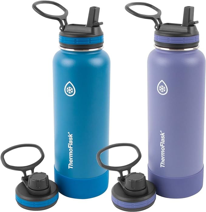 ThermoFlask Stainless Steel Water Bottles 2-Pack by ThermoFlask