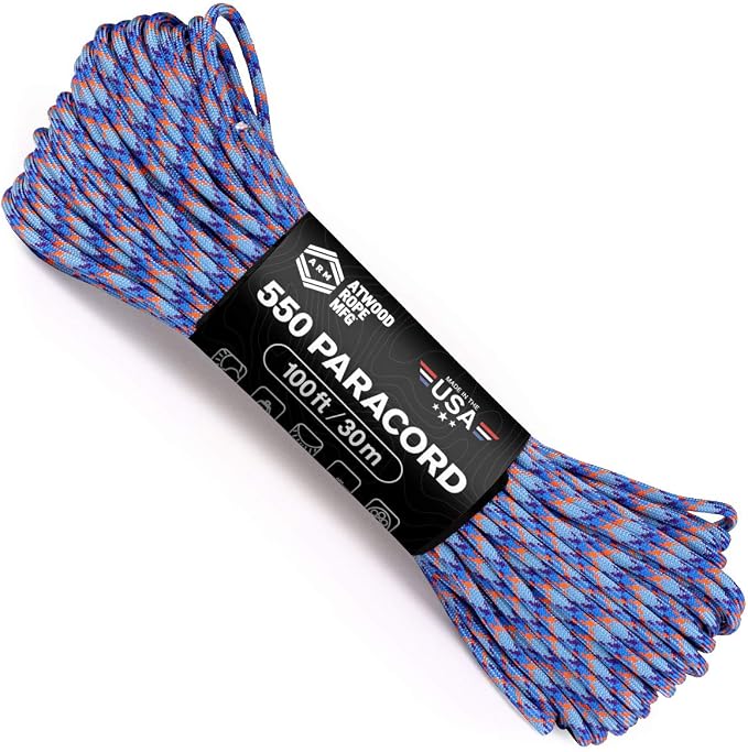 Atwood Rope MFG 550 Paracord 100 Feet 7-Strand Core Nylon Parachute Cord by AtwoodRopeMFG