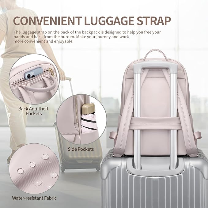 GOLF SUPAGS Laptop Backpack for Women Slim Computer Bag Work Travel College - Image 4