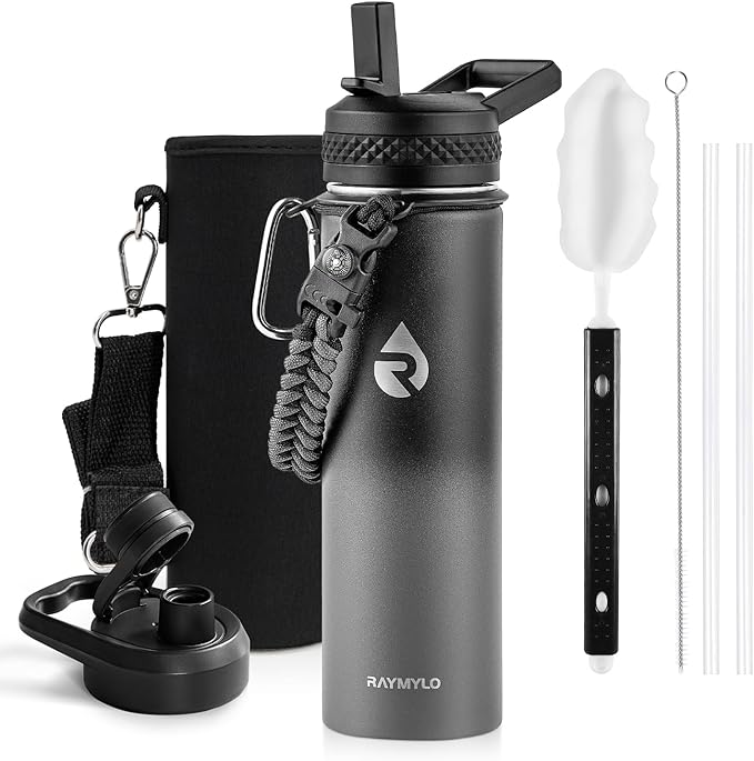RAYMYLO Insulated Water Bottle 20 oz, Triple Wall Vacuum Stainless Steel by RAYMYLO