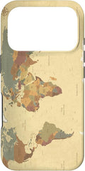 Globe Map Smartphone Cell Cover Gift World Map Pattern Phone Case by Unknown