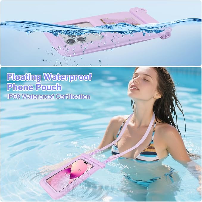 Waterproof Phone Pouch Floating, Fashion Letters Cell Phone Dry Bag - Image 3