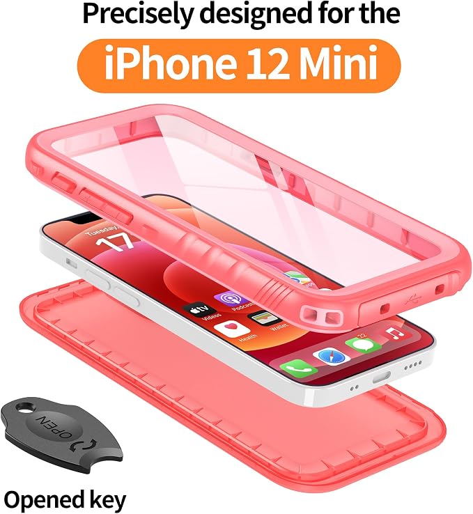 Cozycase Compatible with iPhone 12 Mini Waterproof Case - Image 5