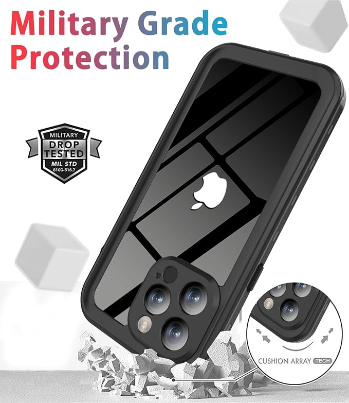 for iPhone 13 Pro Case Waterproof Shockproof Dustproof Full-Body Sturdy - Image 5