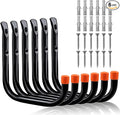 HORUSDY 6 Pack 8 Inch Heavy Duty Garage Hooks, Wall Mount Storage Hangers by HORUSDY