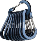 Booms Fishing CC5 Multi-Use Carabiner Clips, 10 Pack 2.7" Small Caribeener Clips by BoomsFishing