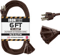 Iron Forge Cable 6ft Brown Outdoor Extension Cord by IronForgeCable