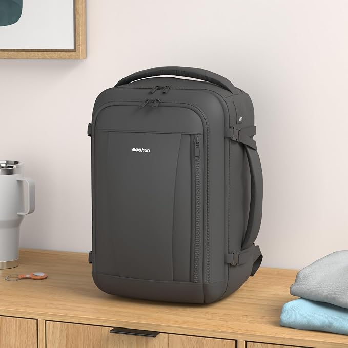 ECOHUB Travel Backpack 18x14x8 Spirit Airlines Personal Item Bag Carry On - Image 2