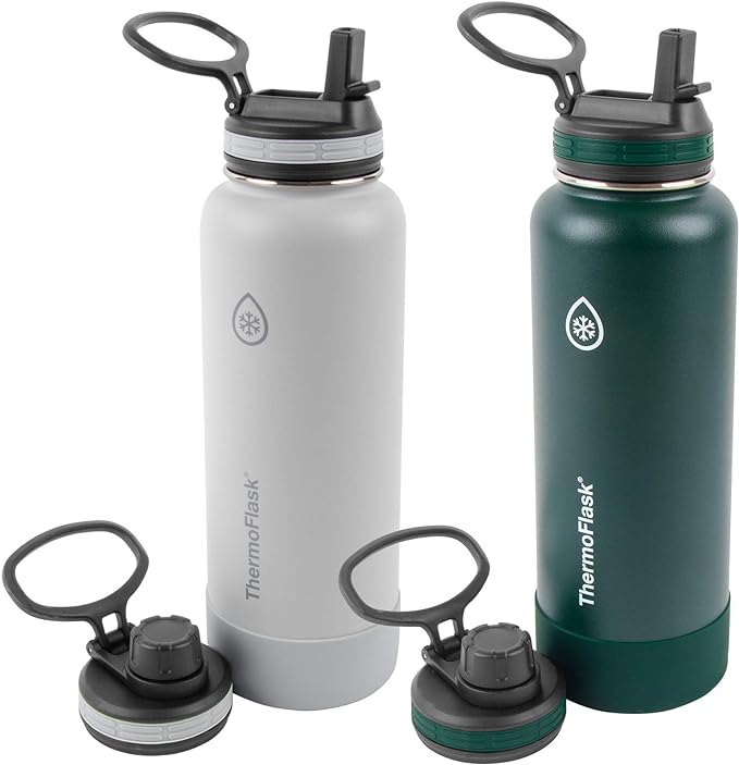 ThermoFlask Stainless Steel Water Bottles 2-Pack by ThermoFlask