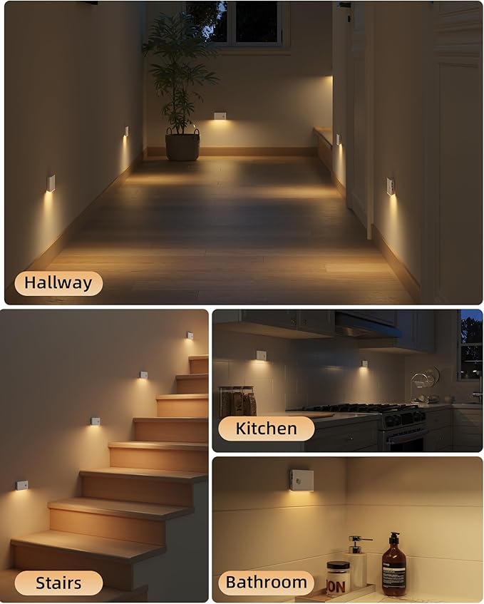 EZVALO 3 Pack Motion Sensor Night Lights, Sync LED Stair Lights Indoor - Image 5