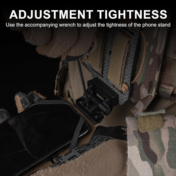 90 Degree Rotation Tactical Plate Carrier Vest Attachments Universal Phone - Image 5