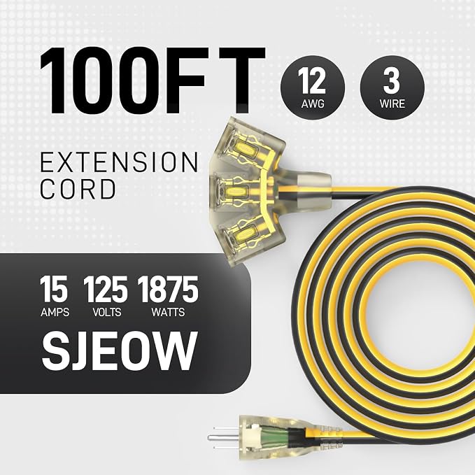 100FT Outdoor Extension Cord - Image 2