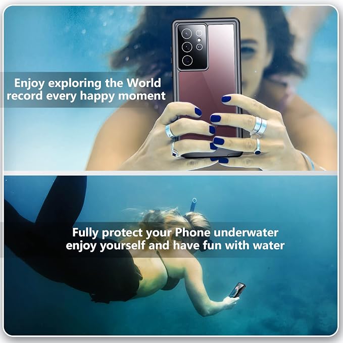 SPIDERCASE Designed for Samsung Galaxy S22 Ultra Case Waterproof, Built-in - Image 8