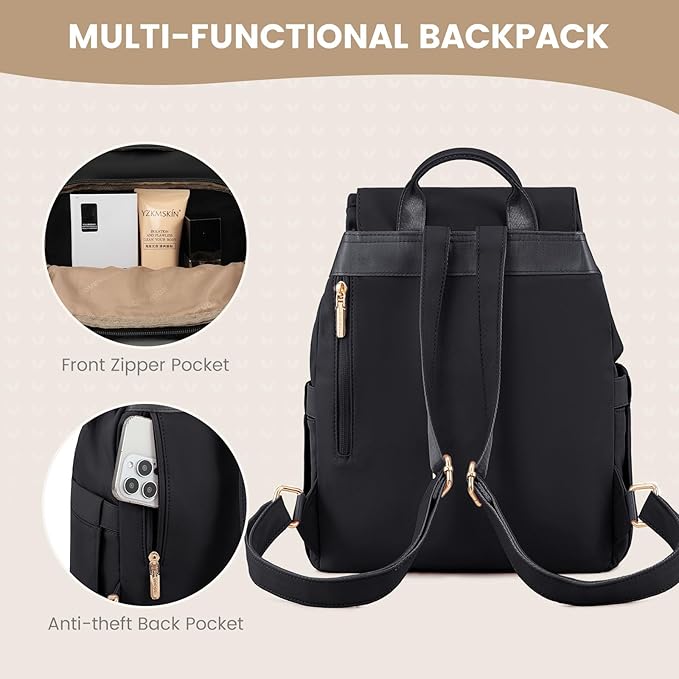 LOVEVOOK Mini Backpack for Women, Small Backpack Purse for Travel Work Cute - Image 5