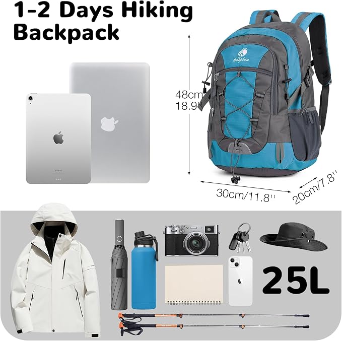 25L Small Hiking Backpack with Chest Strap - Image 5