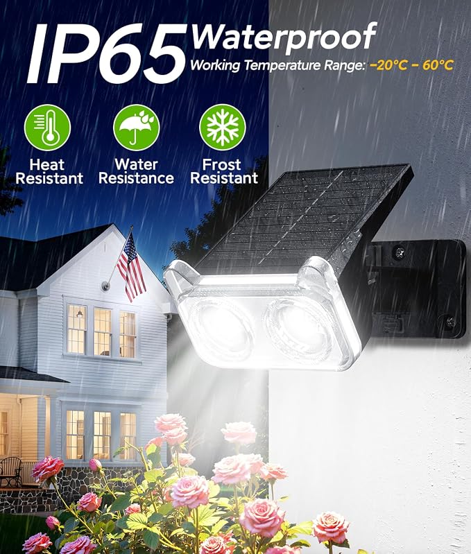 LETMY Solar Lights Outdoor Waterproof IP65, 6 Pack Solar Spot Lights Outdoor - Image 7