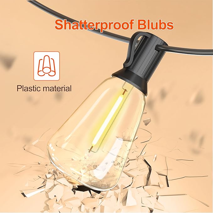 BLIATLUS 120FT Solar String Lights Outdoor Waterproof - Image 4