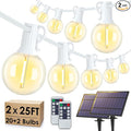 Larkvue 50FT Solar String Lights Outdoor by Larkvue