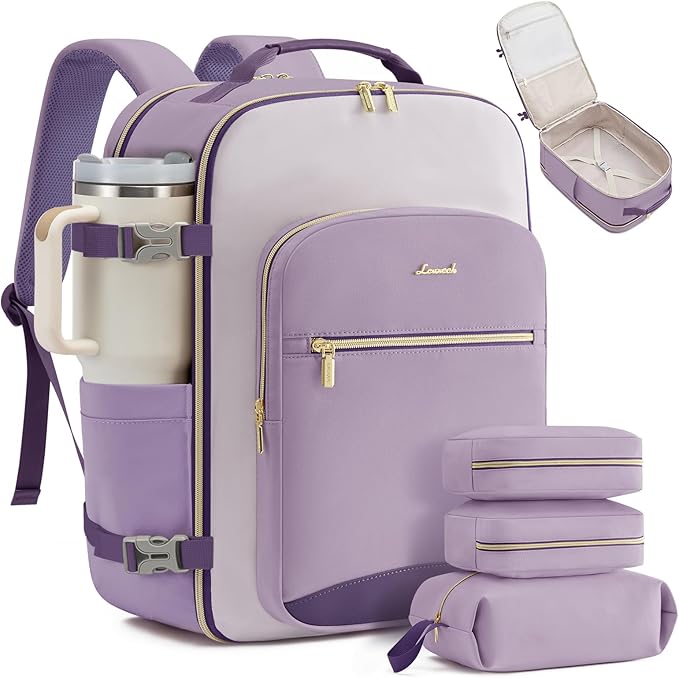 LOVEVOOK 40L Travel Backpack for Women & Men, Airline Approved Carry On Luggage by LOVEVOOK