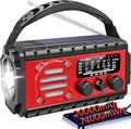 20000mah Emergency Radio, SW/NOAA/AM/FM Weather Radio, Solar Powered Hand Crank by AivicaWeatherRadio
