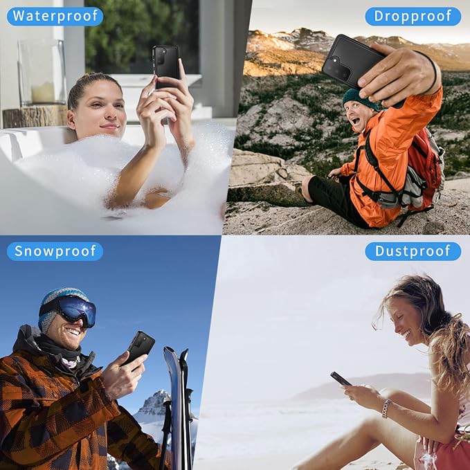 Lanhiem for Samsung Galaxy S23+ Plus Case, IP68 Waterproof Dustproof Case - Image 8