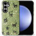 for Samsung Galaxy S24 Plus Case, HL2 Grass Cat Hybrid 2 Layer Hard Shell by Unknown