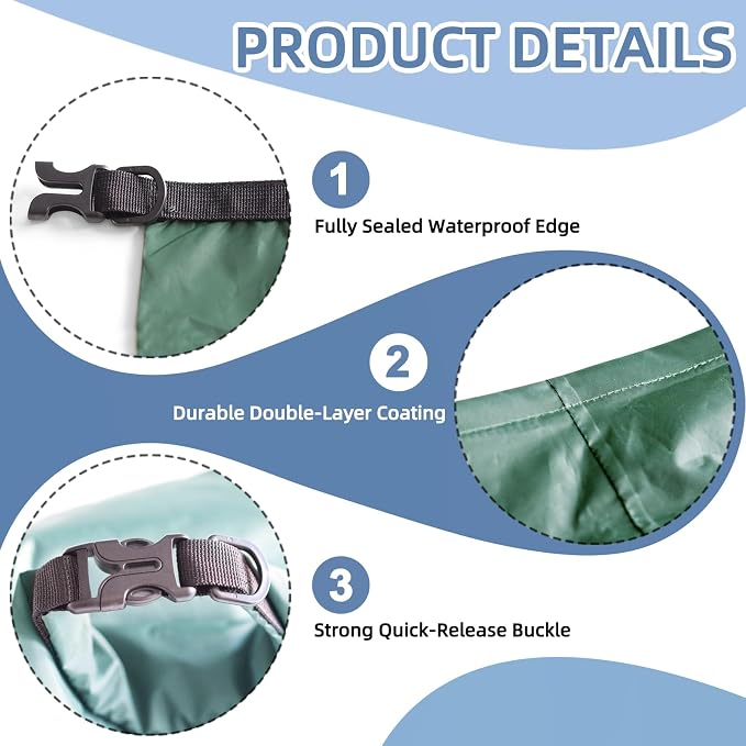 6PCS Dry Bags Waterproof, Lightweight Dry Bags - Image 4