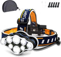 Rechargeable Headlamp, 8 LED Headlamp Flashlight 18000 Lumen 8 Modes by Ochter